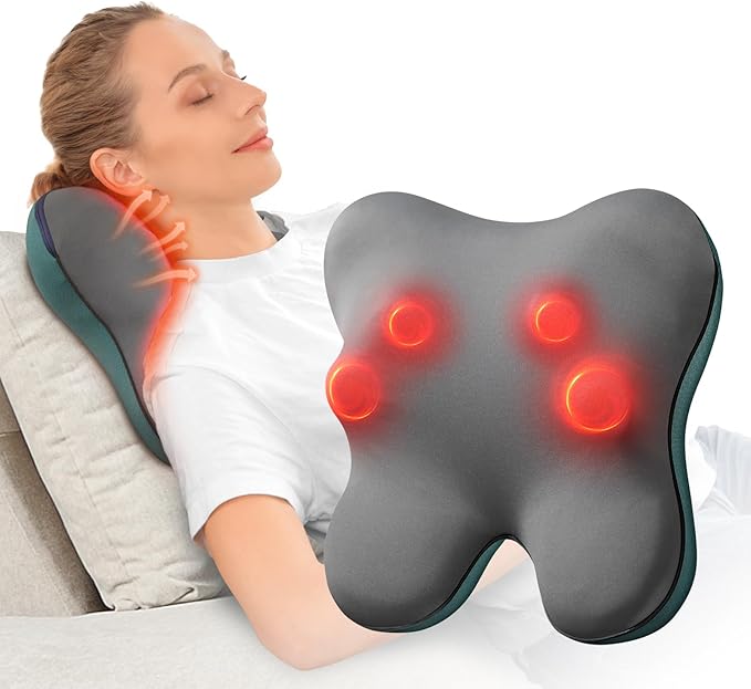 BOB AND BRAD Back Massager with Heat FSA Eligible/HSA Eligible, EZBack Corded Back Massager for Pain Relief Deep Tissue, S...