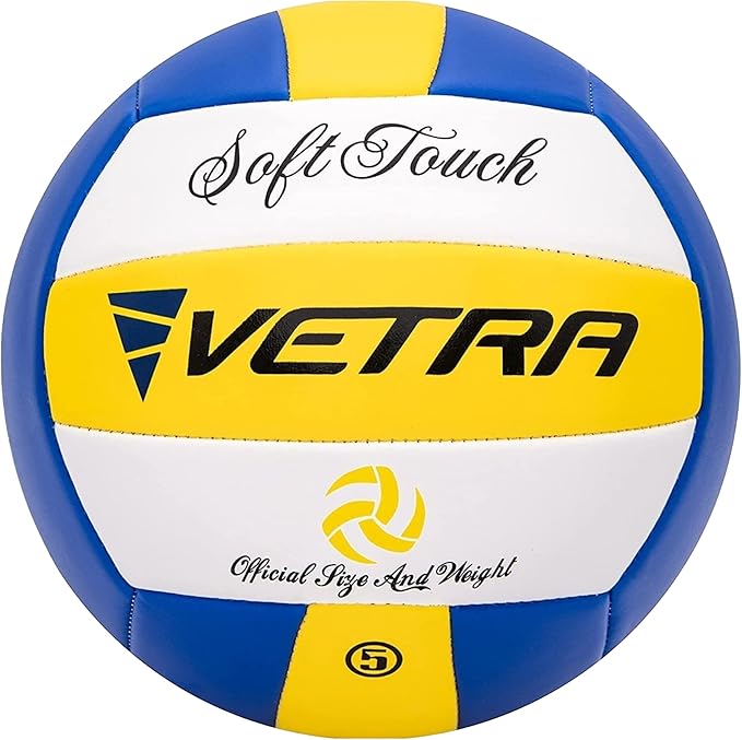 VETRA Premium, Soft Touch Volleyball, Official Size 5, Super Soft Volleyball Training Equipment for Professional & Recreat...