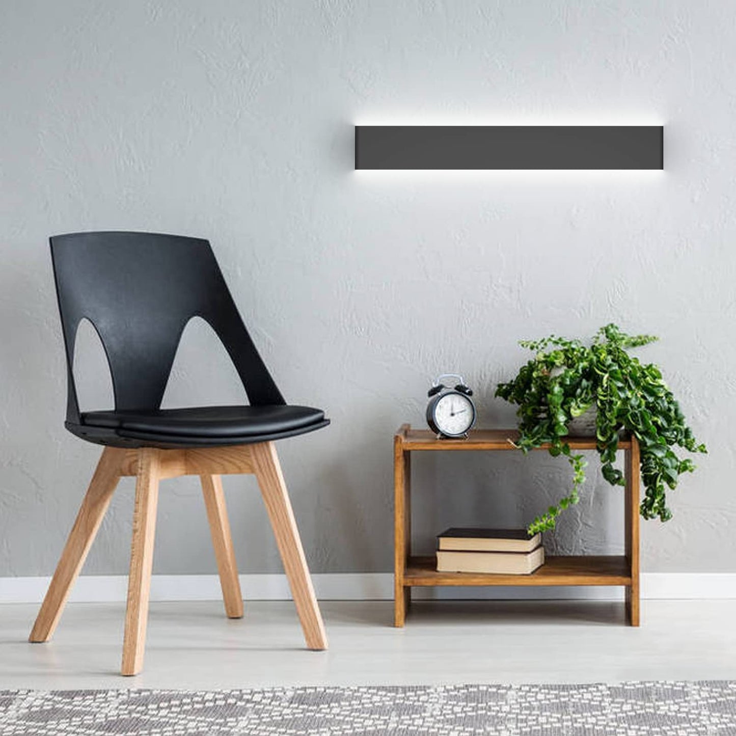Ralbay Modern Black LED Vanity Light Fixtures, 39.3inch, Up and Down Bathroom Lighting, Cold White 6000K, Aluminum