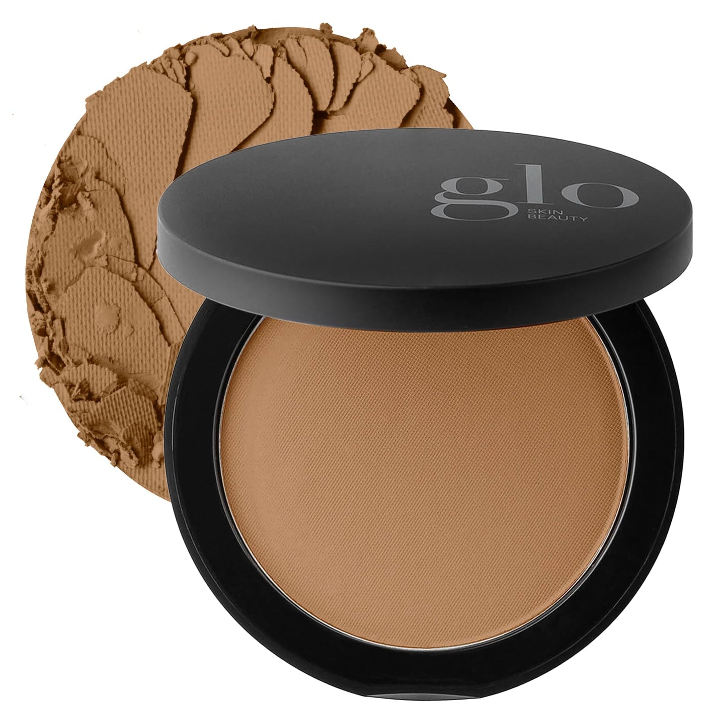 Glo Skin Beauty Pressed Base Powder Foundation Makeup (Chestnut Light) - Flawless Coverage for a Radiant Natural, Second-Skin Fi