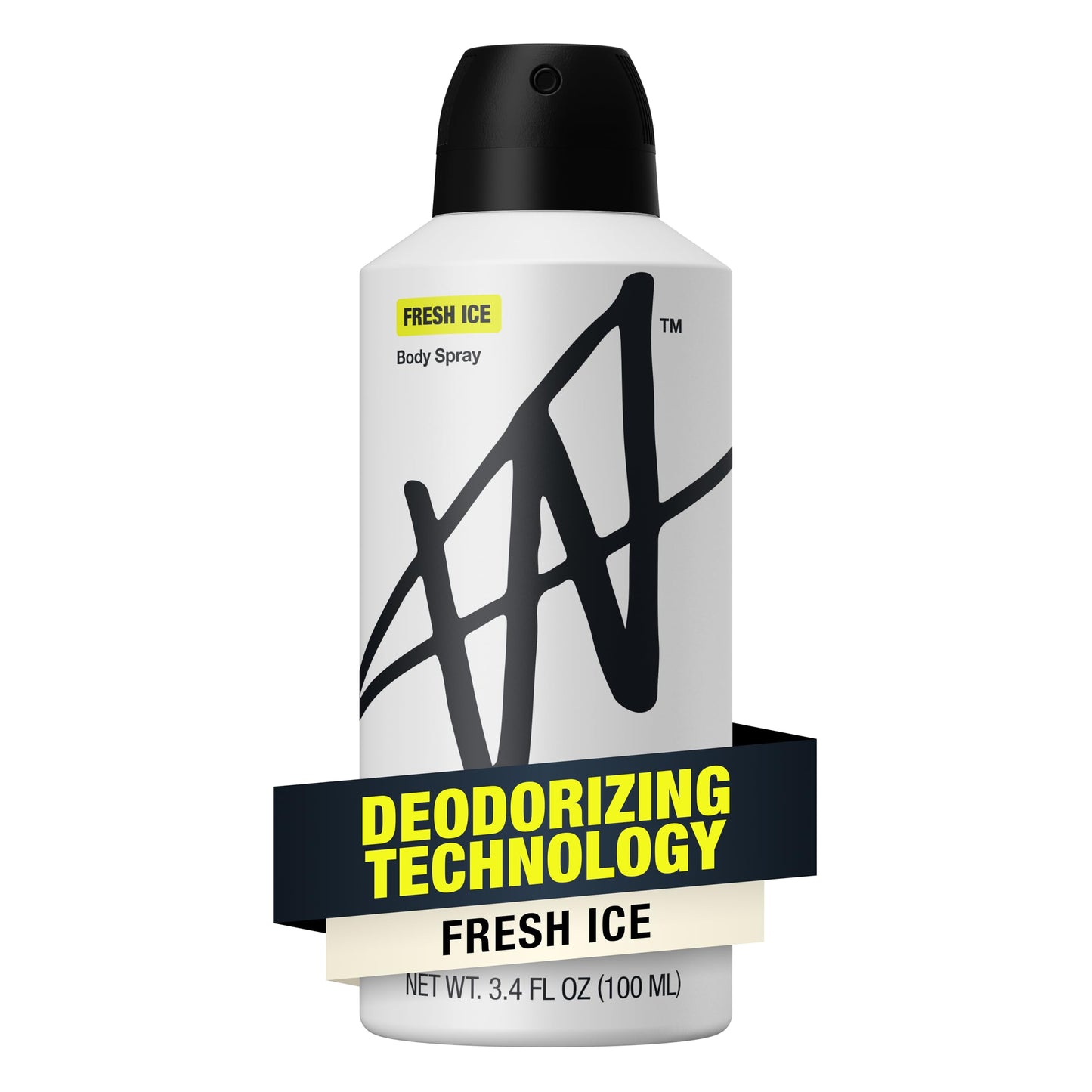 W Jake Paul Fresh Ice Body Spray for Men, Odor Blocking Body Deodorant, Long Lasting Protection, 3.4 fl oz