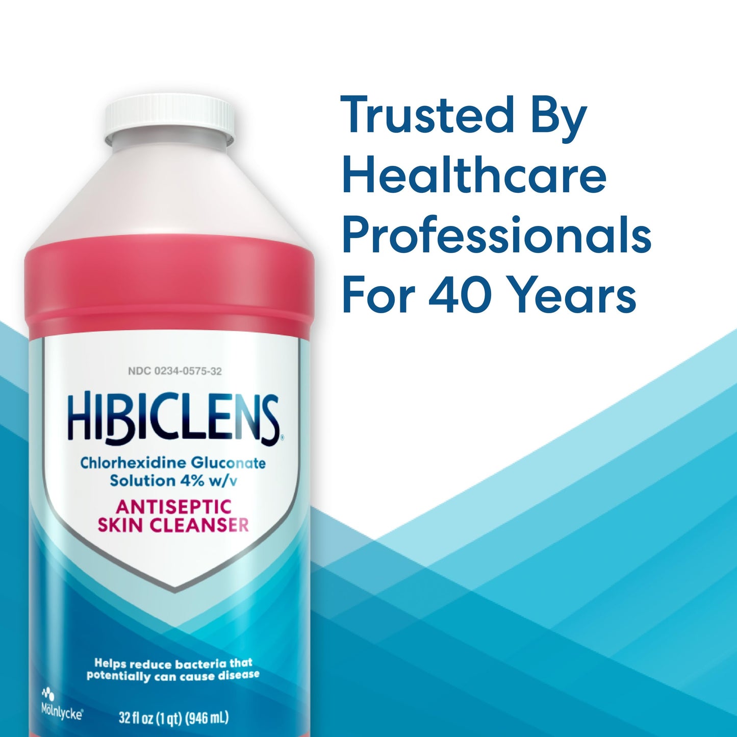 Hibiclens – Antimicrobial and Antiseptic Soap and Skin Cleanser – 32 oz – for Home and Hospital – 4% CHG, Packaging May Vary