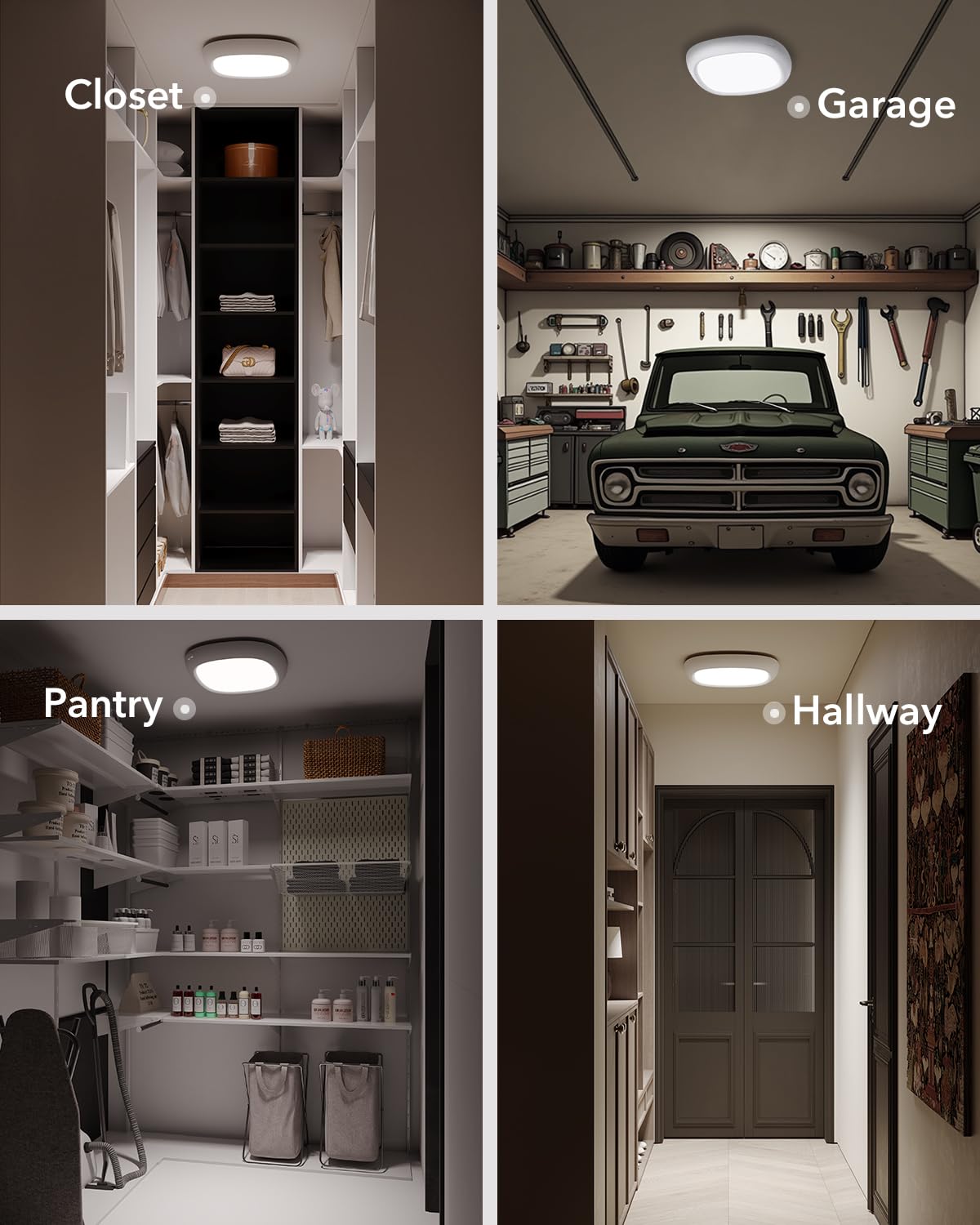 Rechargeable Shower Lights For Inside Shower  12000Mah Motion Sensor Wireless Rgb Ceiling Light With Remote No Wiring  Battery Operated Closet Lights Cordless Led Overhead Lighting For Bathroom