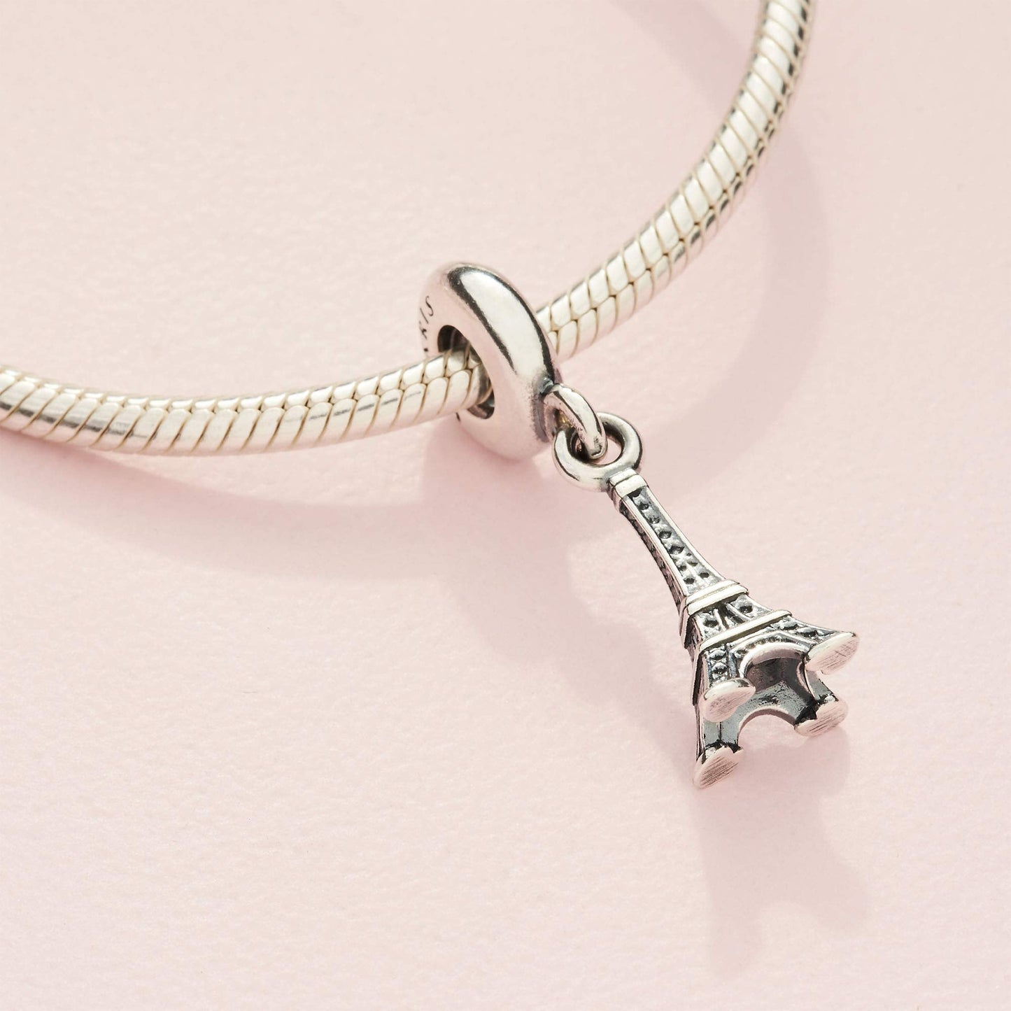Pandora Jewelry Eiffel Tower Sterling Silver Charm, No Box