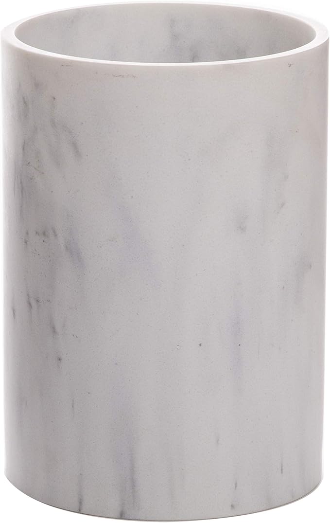 BINO | Kitchen Utensil Holder for Countertop, Matte Marble | Utensils Caddy | Countertop Utensils Holder | Utensil Crocks for Kitchen | Cooking Spatula Crock