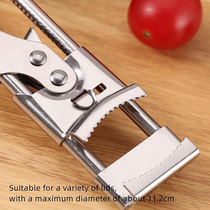 Wavhang Jar Opener, Jar Opener for Weak Hands, Multifunctional Adjustable Can Opener, Adjustable Stainless Steel JarOpener, For Seniors, Kids, Weak Hands (2L)