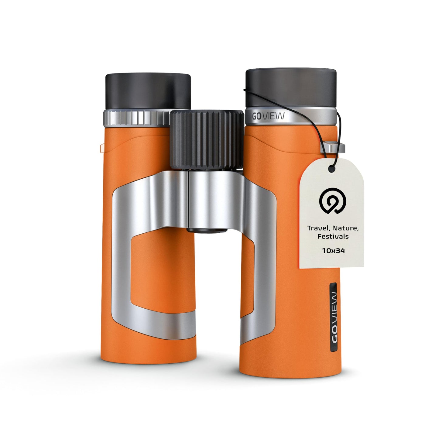 GoView Binoculars ZOOMR 10x34, Sunset Orange