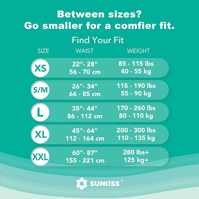 SUNKISS TrustPlus Adult Diapers with Maximum Absorbency, Disposable Incontinence Briefs with Tabs for Men and Women, Maximum Overnight Absorbency, Small/Medium, 60 Count (4 Packs of 15)