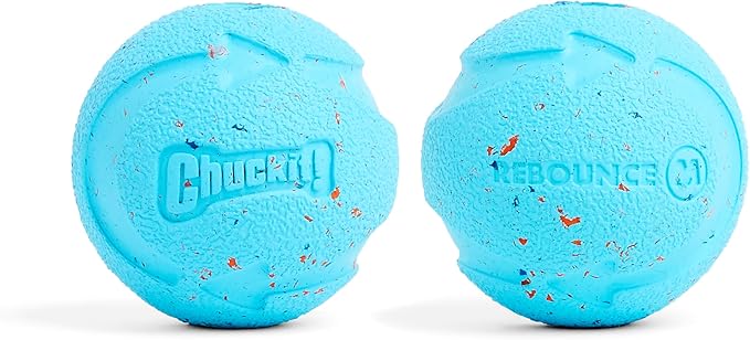 Chuckit! Rebounce Ball Dog Toy - Bouncy Fetch Balls for Dogs 20-60 lbs - Made from Durable Rubber - Outdoor Pet Toys - Siz...