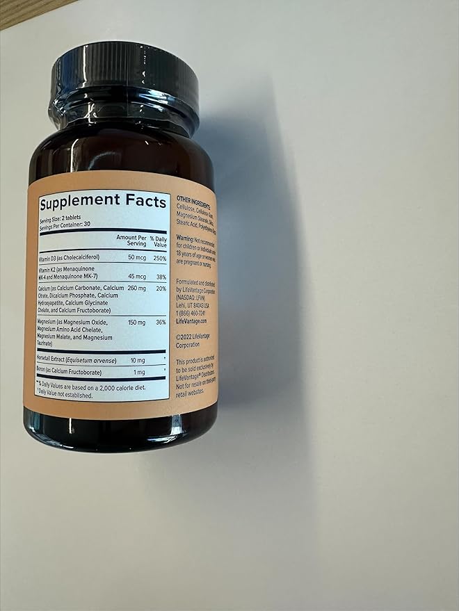 LifeVantage D3+ - Vitamin D3 Immune Support Supplement an Excellent Source of Vitamin K2, Magnesium, and Calcium. Non-GMO, Gluten-Free, Vegetarian, and Dairy-Free - 60 Tablets