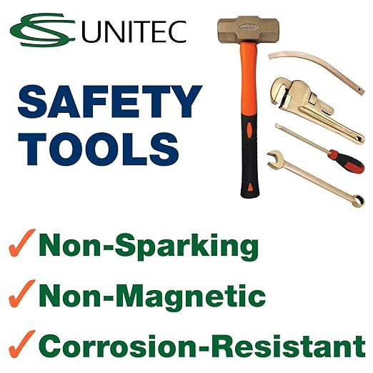 CS Unitec | Non-Sparking Pliers | Groove Joint | 12 in. | Max 1-7/8 in. | TUV Certified | Aluminum Bronze | Non-Magnetic | Corrosion Resistant | EX604-12A, 300mm