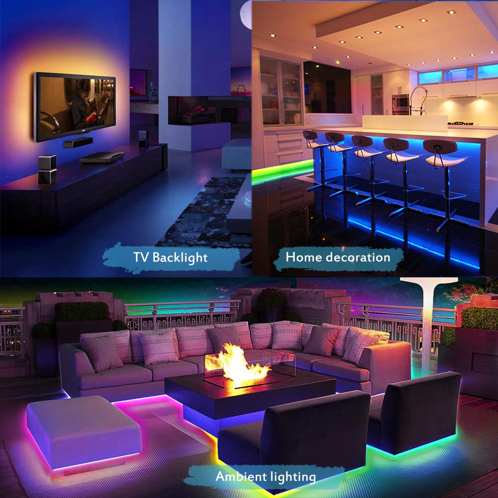 Alitove Ws2812B Led Strip 5Mm Rgb Addressable Light 6.6Ft 120 Leds Black Plastic Model Al2812Wh120Np2M5Mm