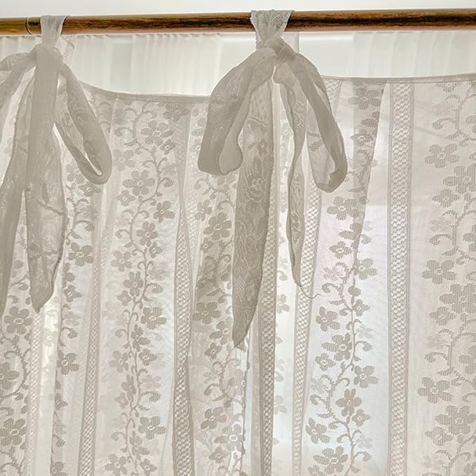 Elegant Princess 4 Corner Post Mosquito Net Romantic for Girls Women Bed Curtain Canopy for Adult Wedding Bedroom Kids Rooms Decoration (Type2-White-Flower, California King)