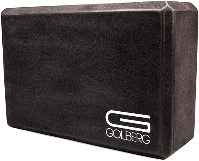 Golberg Foam Yoga Block – For Fitness, High Intensity Support and Improving Strength or Flexibility Pink/Green/Dark Green/...