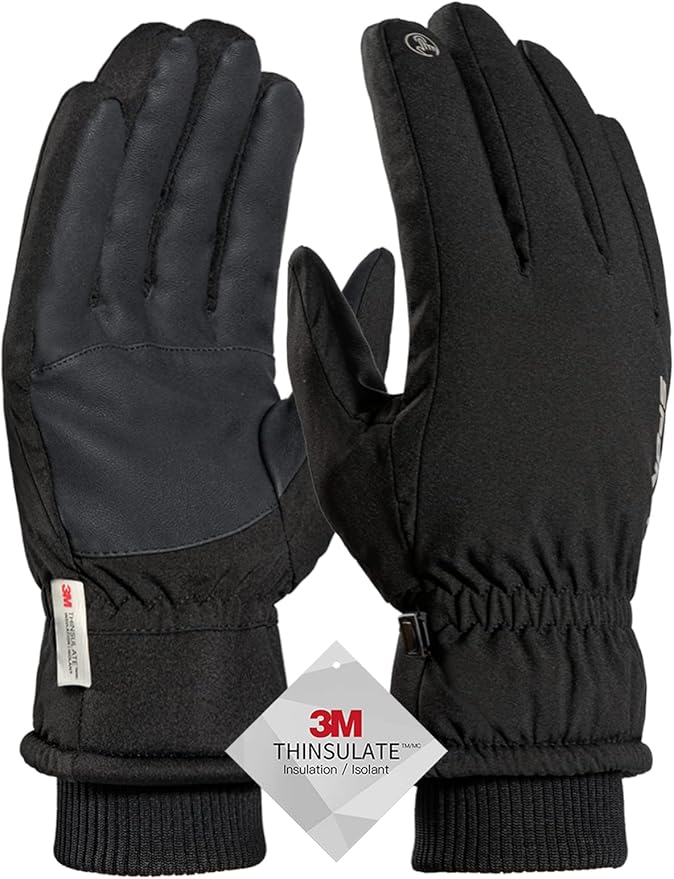TRENDOUX Winter Gloves for Men Warm: 3M Thinsulate -20℉ Windproof Waterproof Ski Women Glove with Touchscreen Thermal Lini...