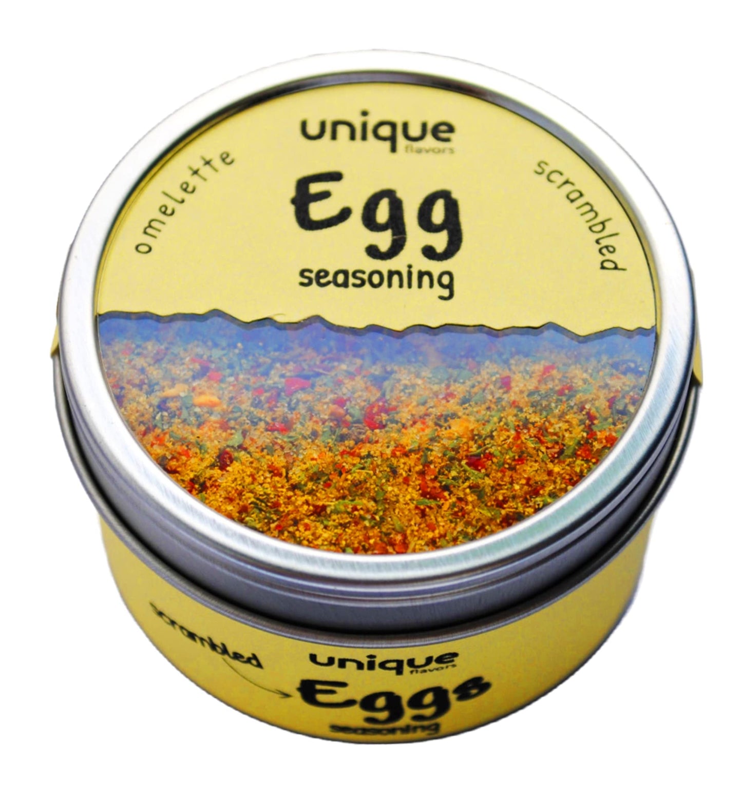 Egg Seasoning Gourmet Topping For Scrambled Eggs, 2.2 oz Tin Can - Unique Flavors