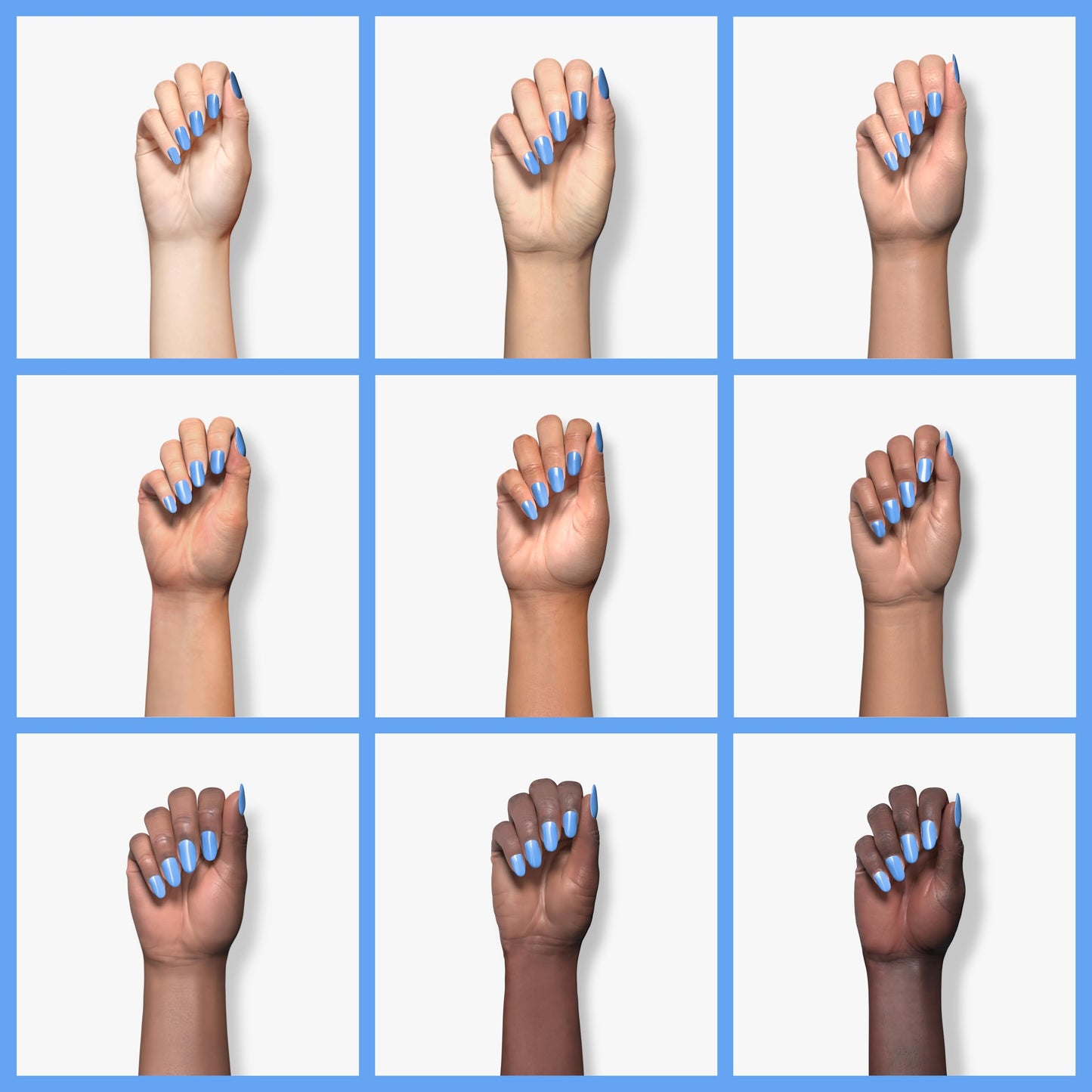 SNS Nail Dip Powder, Gelous Color Dipping Powder - Love Is Blind (Blue), EE15 - Long-Lasting Acrylic Nail Color & Polish Lasts 1