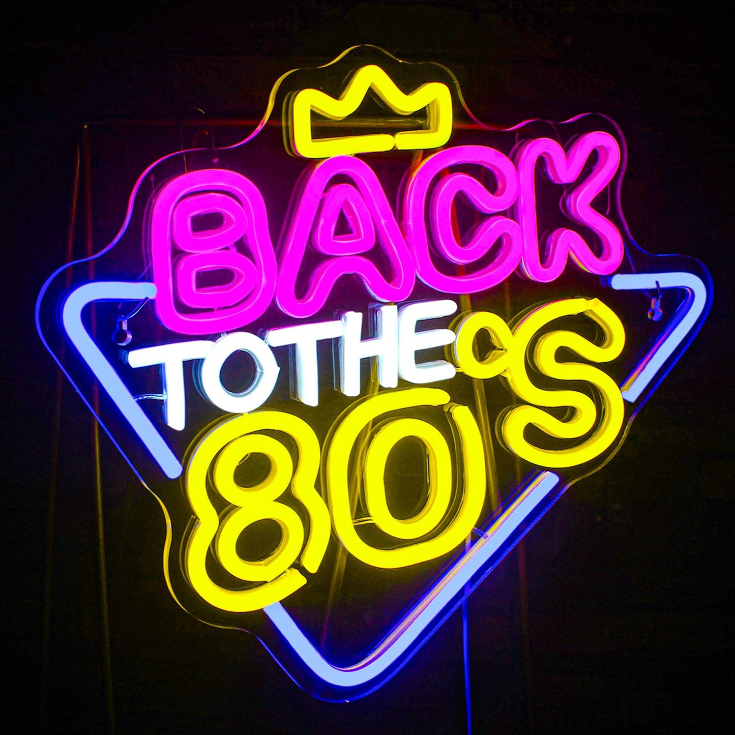 Looklight Neon Sign for Wall Decor, USB Powered LED Light, 12.6inx14.96in, Back80, Model Looklight1215-4