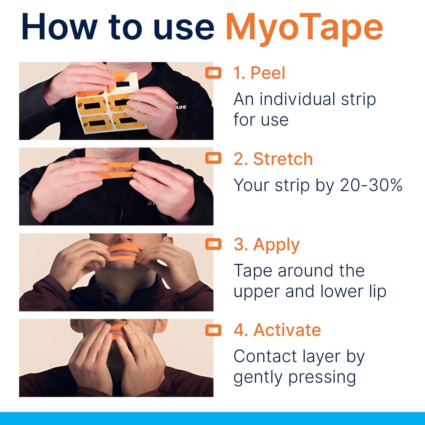 MyoTape - Sleep Tape for Teenagers & Petit Faces - 90 Nights - Reduces Snoring - Improves Sleep - Promote Nasal Breathing - Gentle On Skin