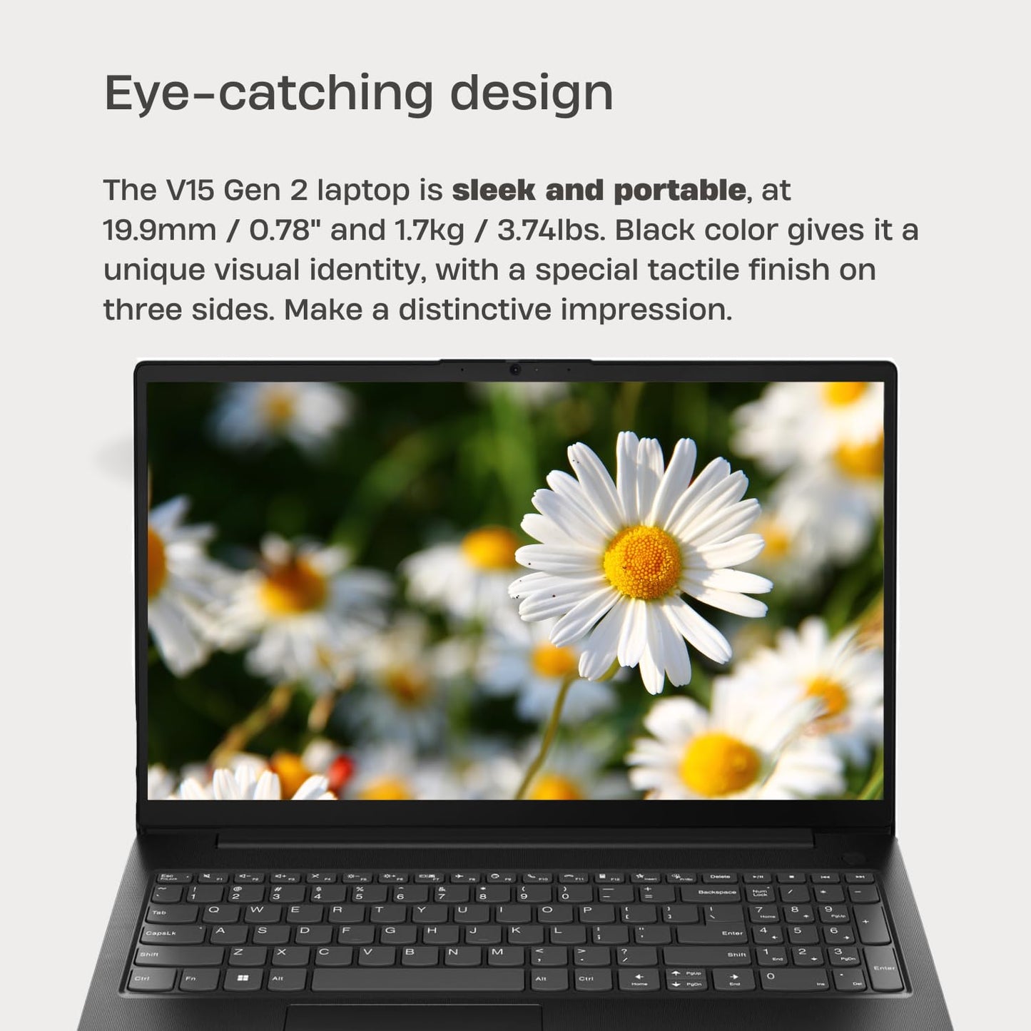 Lenovo V15 G2 Laptop, 15.6 Fhd Screen, Intel N4500 Processor, 8Gb Ram, 512Gb Ssd, Webcam, Hdmi, Wi-Fi, Windows 11 Home, Black