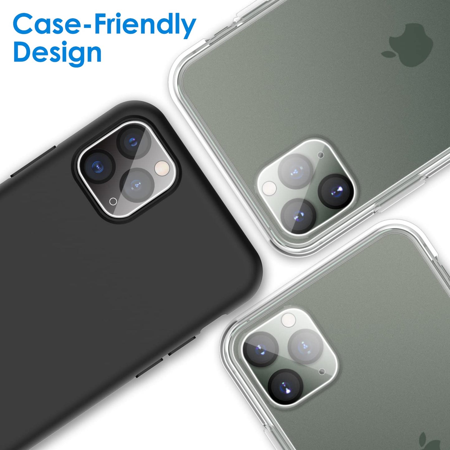 Jetech Camera Lens Protector For Iphone 11 Pro Max 6.5-Inch And Iphone 11 Pro 5.8-Inch, 9H Tempered Glass, Hd Clear, Anti-Scratc