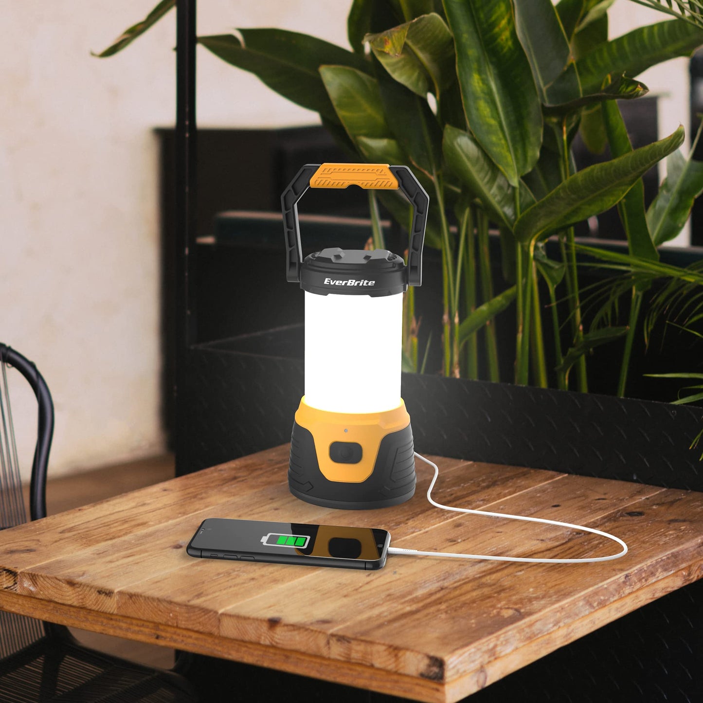 EverBrite Rechargeable LED Camping Lantern, 1000 Lumens, 5 Lighting Modes, Black, Model E041030AE