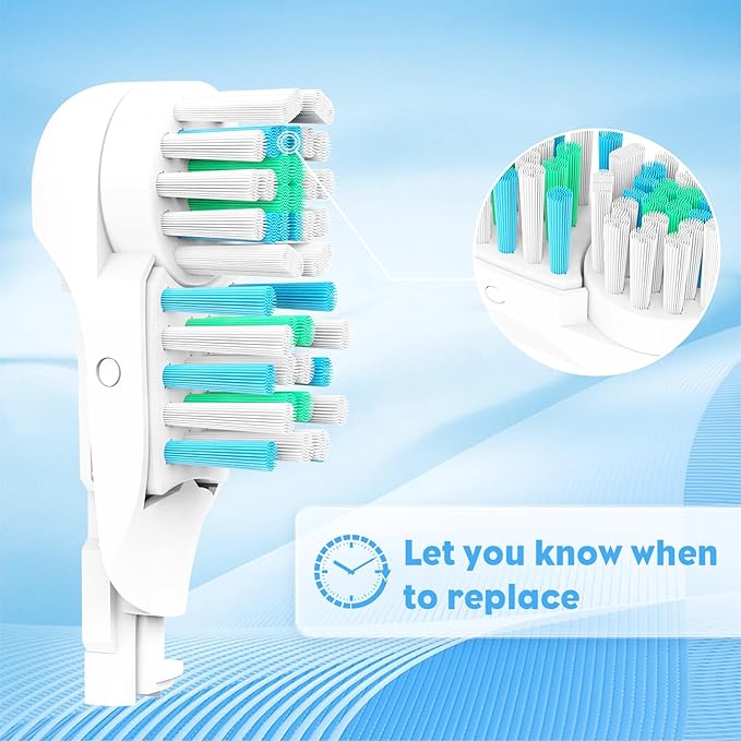 20Pcs Spinbrush Oral Toothbrush Replacements Heads Dual Cross Action Clean Attachments Sensitive Brush Refill Rotating Sets 3D White Fit for Oral B 4732 3733 4734