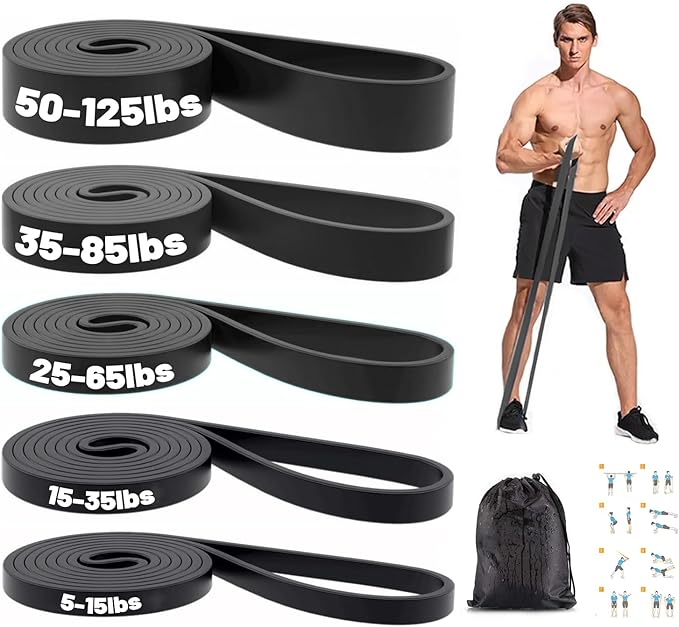 Resistance Bands, Pull Up Bands, Exercise Workout Bands for Working Out, Pull Up Assistance Bands Set for Men & Women, Bod...
