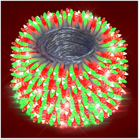 750 Led 240Ft Christmas String Lights Outdoor  12 Pro Modes And Timer Memory & Brightness  Plug In Outdoor Waterproof Clear Wire Twinkle Light For For Xmas Yard Tree Wedding Party Decor (Red & Green)