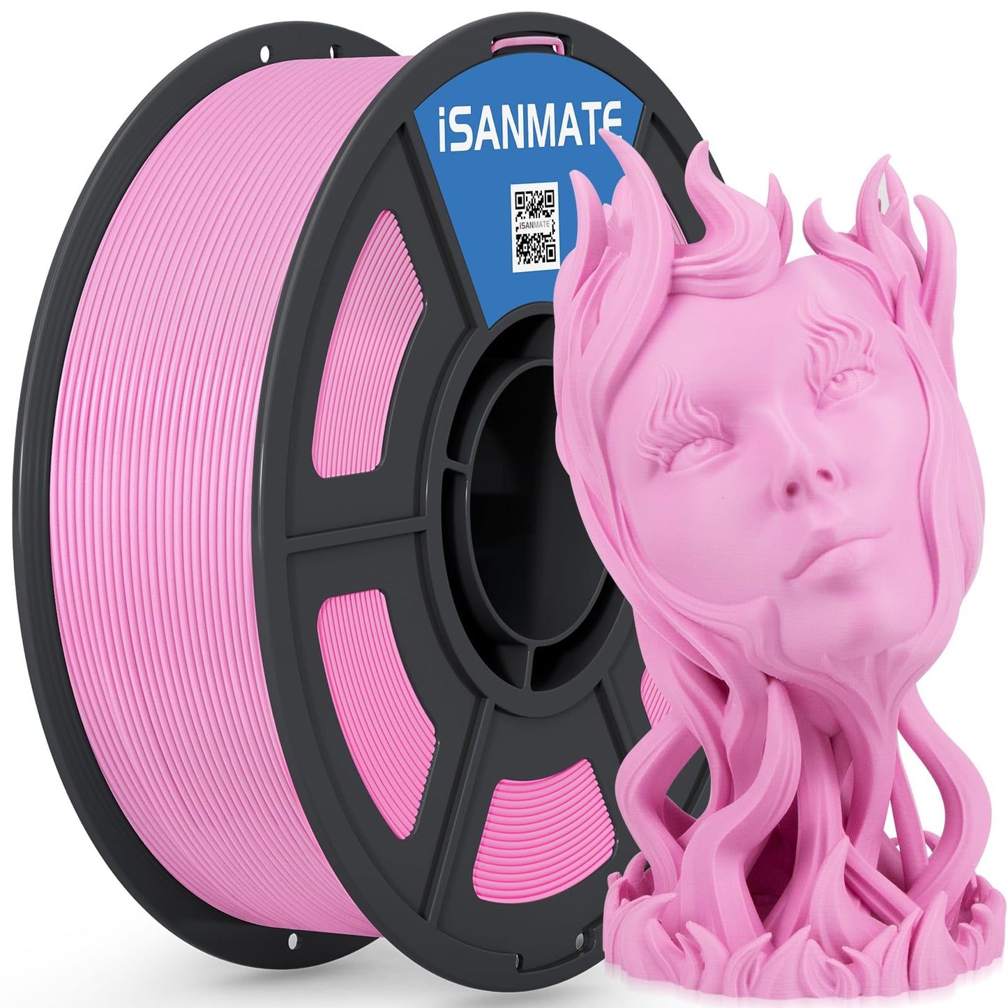 iSANMATE ASA Filament 1.75mm Pink 1KG, UV & Weather Resistant 3D Printer Filament Perfect for Outdoor Functional Parts, Dimensio