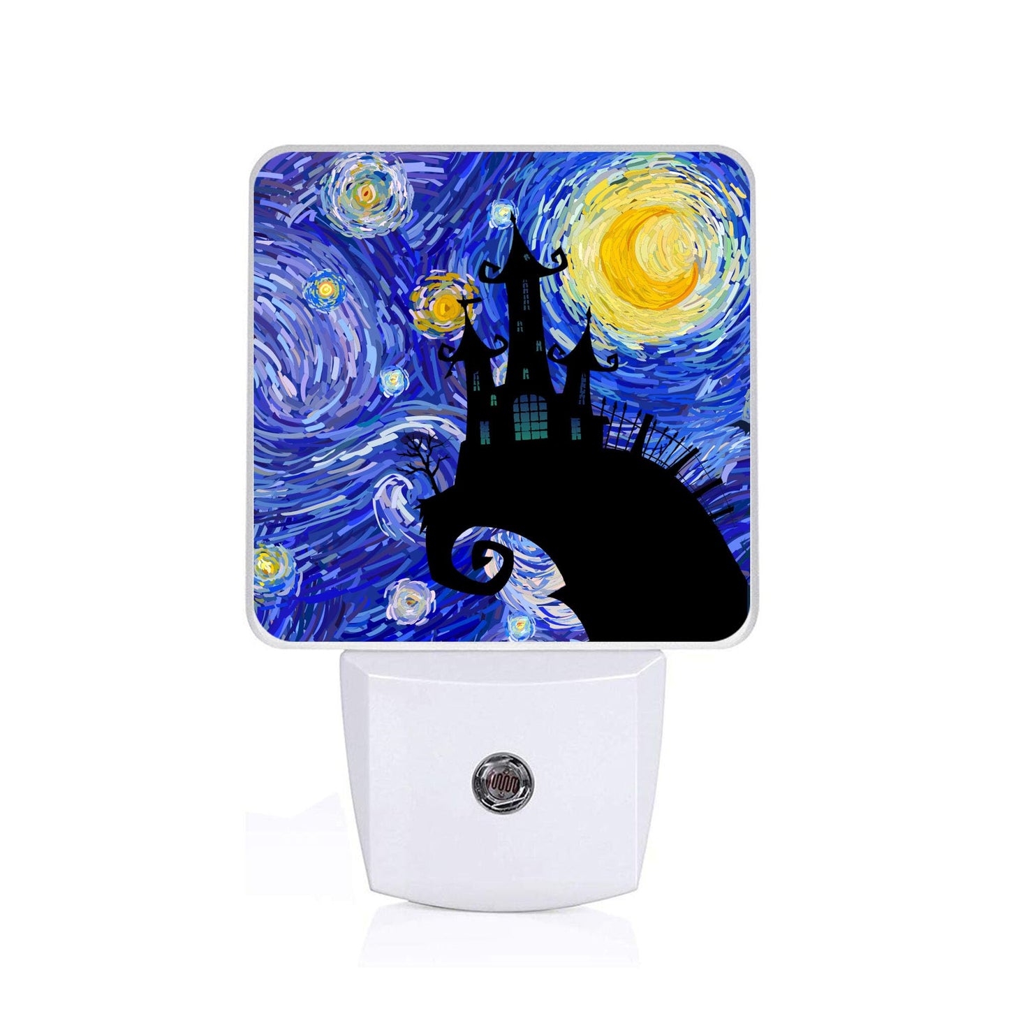 Slhfdkl Starry Night Light  Plug-Into Wall Halloween Nightlight Lamp With Dusk To Dawn Sensor  Led Lamp 0.5W Energy Efficient For Boys Girls mature-themeds Home Decor
