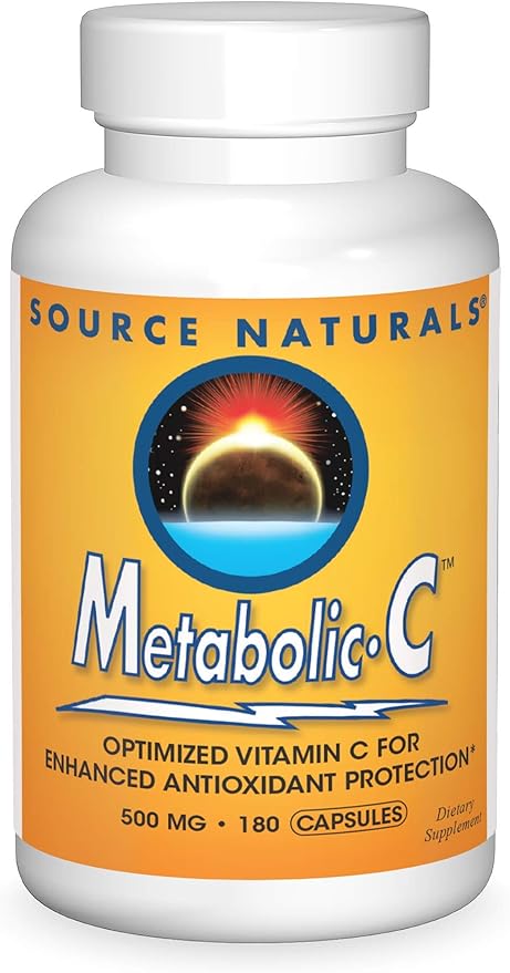 Source Naturals Metabolic C 500 mg Vitamin C - 180 Capsules