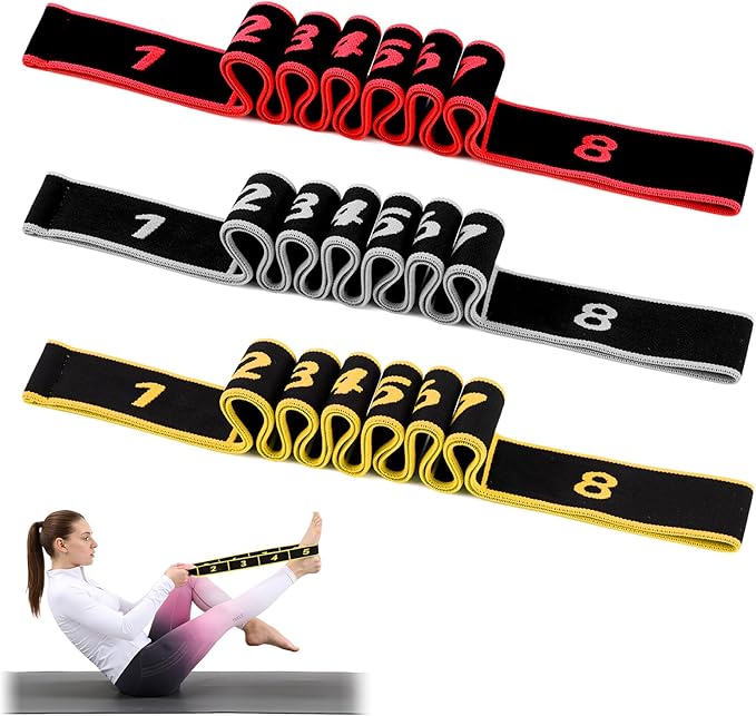 3PCS Fitness Resistance Bands with Handles,Resistance Bands with Handles, Fitness Resistance Band for Stretching and Yoga,...