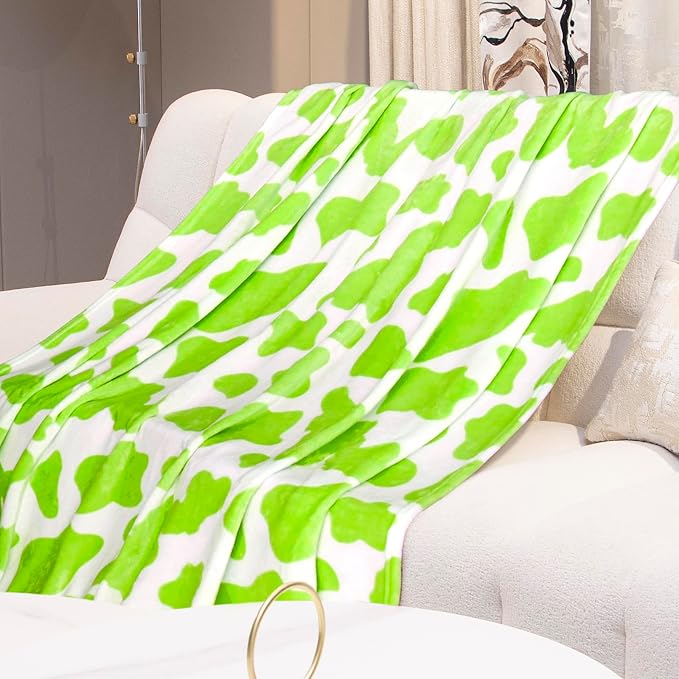 King Size Fleece Blanket Lime Green - Soft Warm Cozy Lightweight Fuzzy Throw for Bed, Couch, Sofa, Home Decor - Gifts for Adults Birthday Christmas 90"x108"