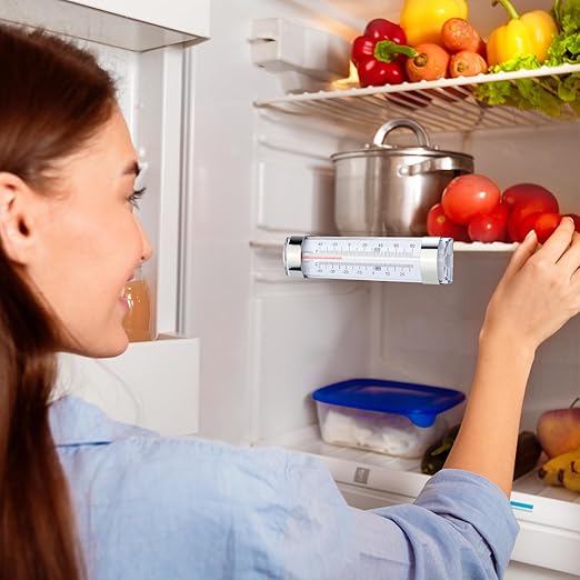 20 Pack Refrigerator Fridge Thermometer, Thermometer for Freezer Cooler, Dual-Scale -40~80°F/-40~27°C Temperature Range, Hanging Thermometers for Refrigerator Fridge, Freezer Temperature Monitor