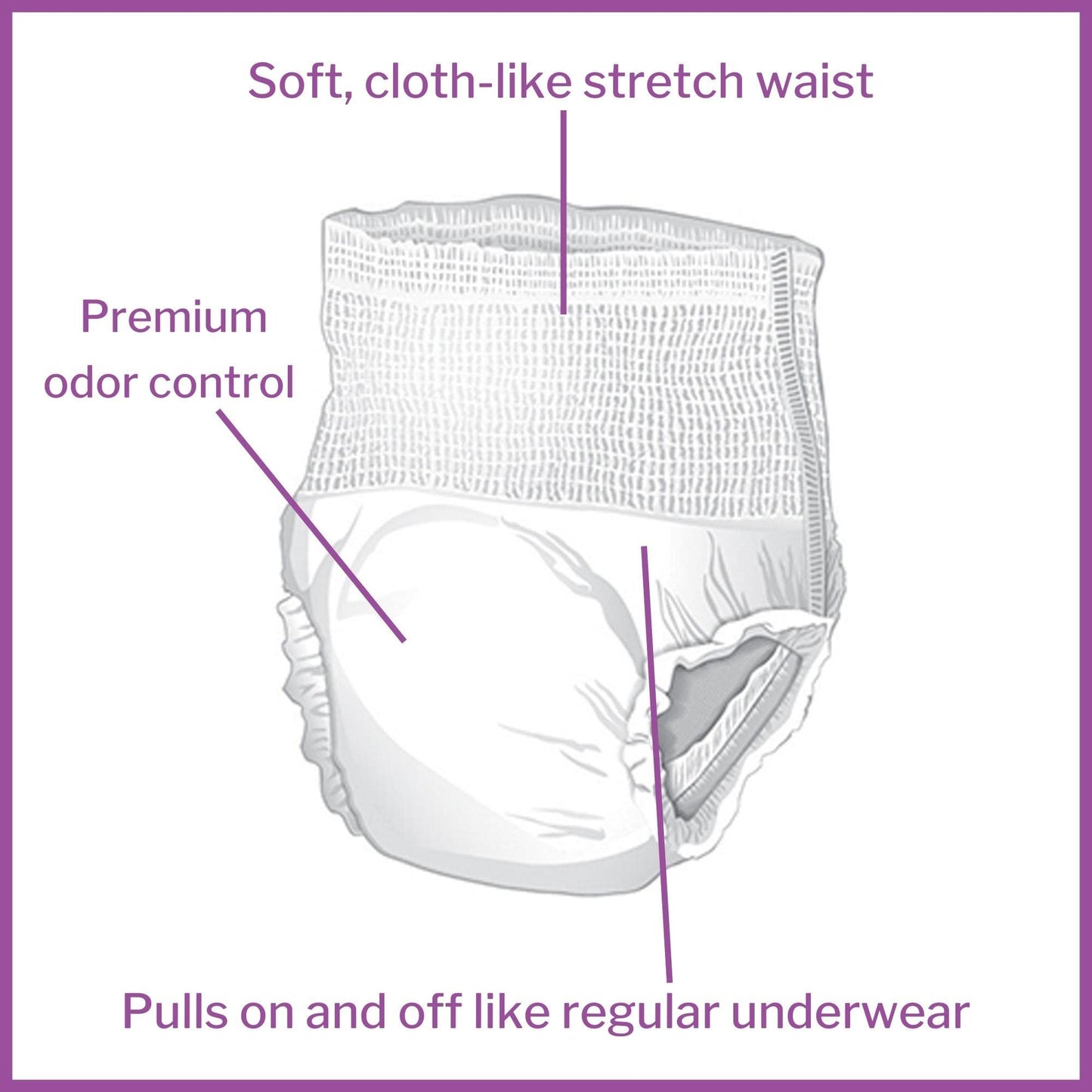McKesson Ultimate Adult Incontinence Underwear, [56 Count], XL, 58-68 in. Maximum Absorbency, Unisex Bladder Leak Protection, Pull-On Style with Tear-Away Sides, for Postpartum and Incontinence