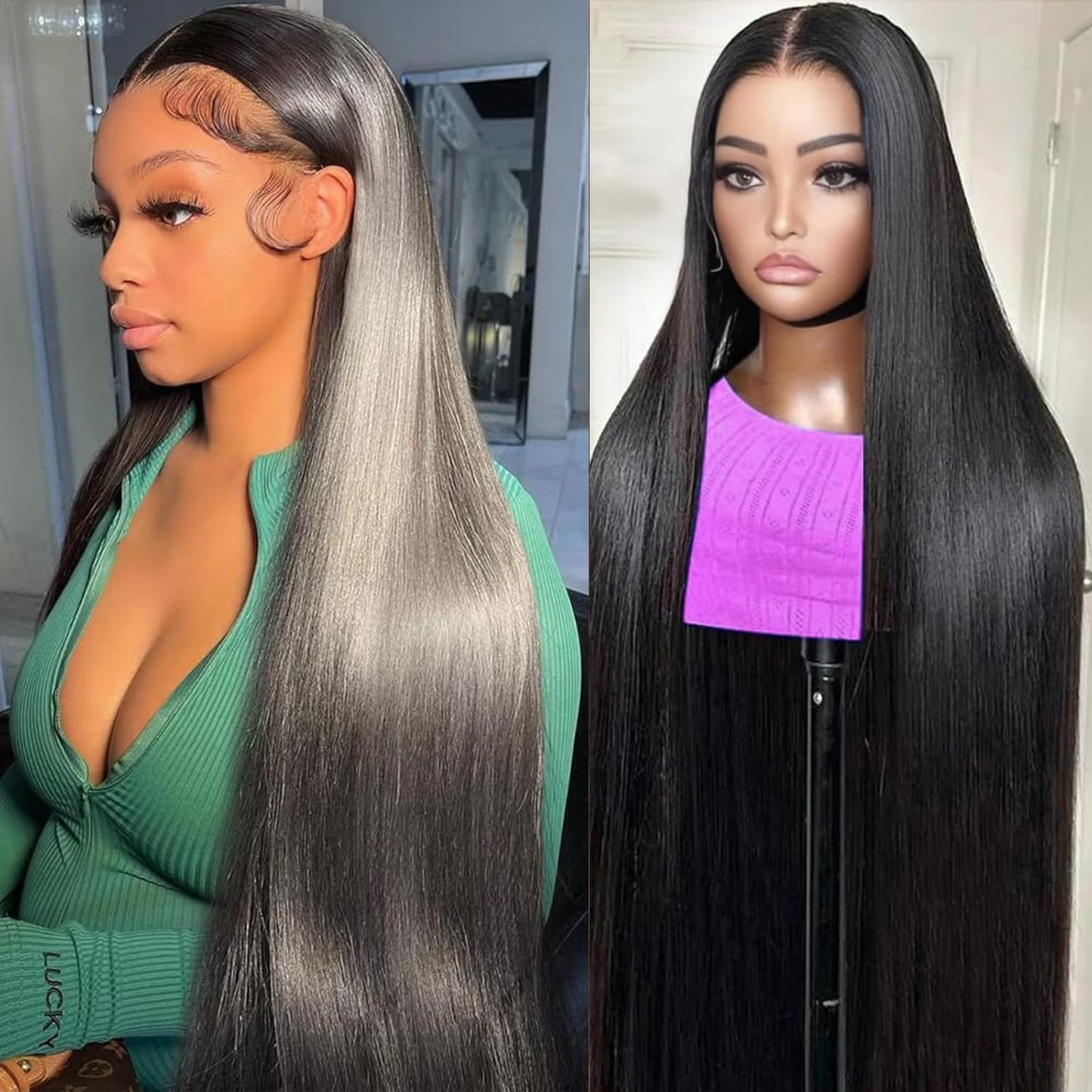 Straight Lace Front Wigs Human Hair Pre Plucked 13x6 Lace Front Wigs Human Hair Wigs for Black Woman Brazilian Frontal Wigs Huma