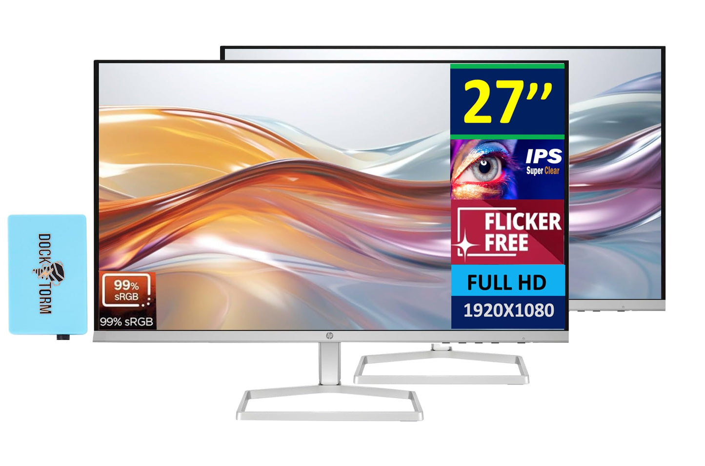 Hp Series 5 527Sw 27 300 Nits Ips Fhd Monitor (Replaces M27Fw) Adjustable Tilt, Flicker Free, Anti-Glare, Ultra-Thin, Low-Blue L