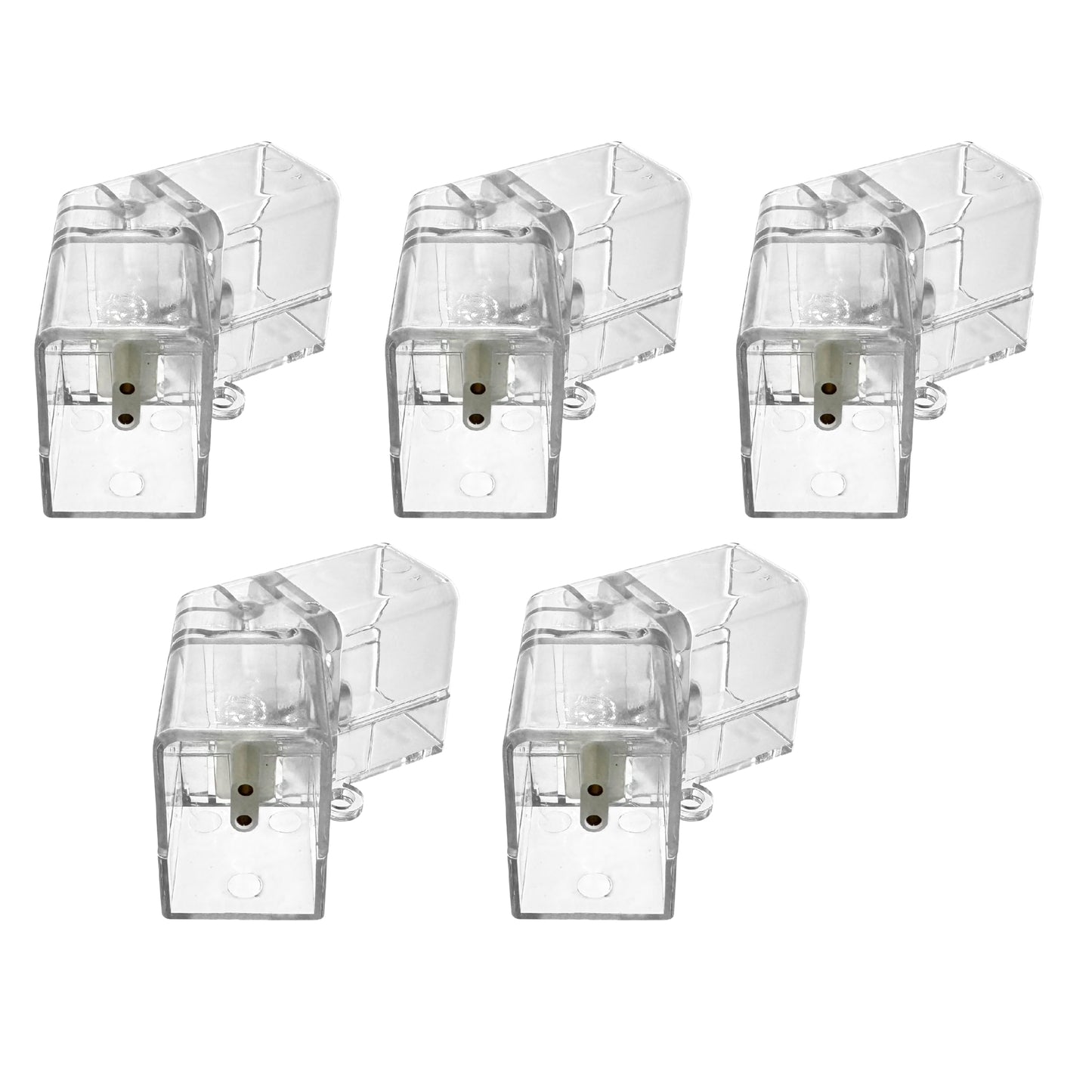 Cezelux 5 Pack Hexagon Garage Light Connectors 2 Pin V-Connector Led Garage Light Copper Pin Diy Hexagon Accessories Replacement/Spare For Honeycomb Lighting Systems (5 Pack V Connector)