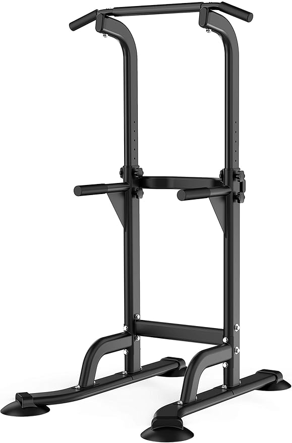 DONIUZ Power Tower Pull Up Bar and Dip Station, Multi-Function Home Gym, Strength Training Fitness Equipment, Height Adjus...
