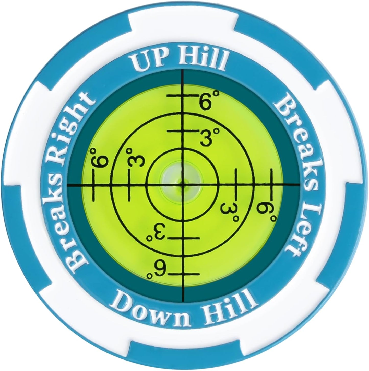 Golf Ball Marker - SmartLevel Ball Marker with High Precision Horizontal Bubble | Golf Putting Training Aid Accessories for Men & Women