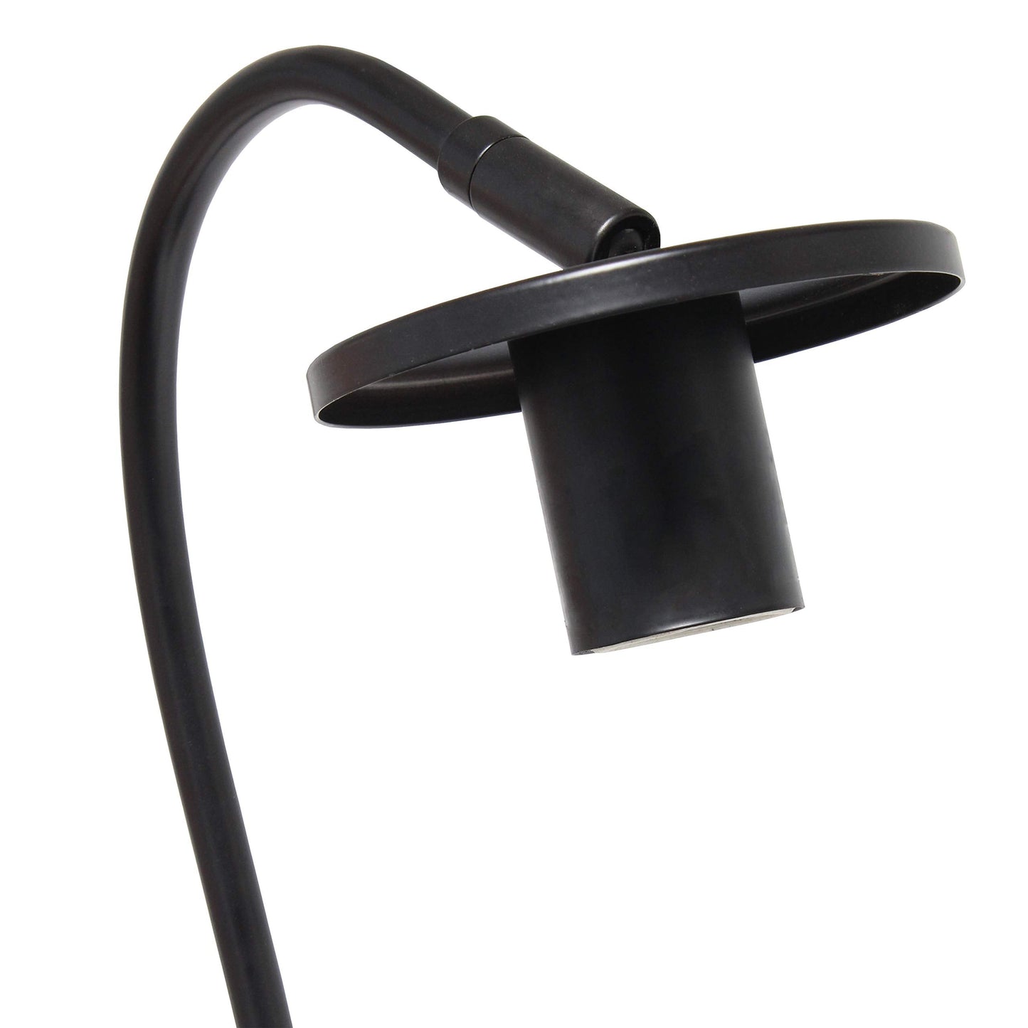 Elegant Designs Lt2068-Blk Metal Table Desk Lamp, Black Caged Design