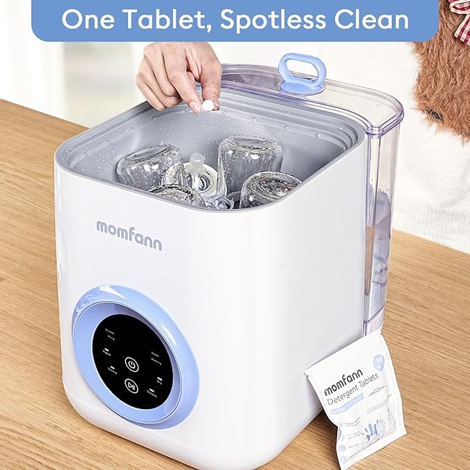 Professional Deep Cleaning Detergent Tablets for All Baby Bottle Washers, Washer Tablets for Bottle Washer and Sterilizer and Dryer, Easy to Use (150Pcs)