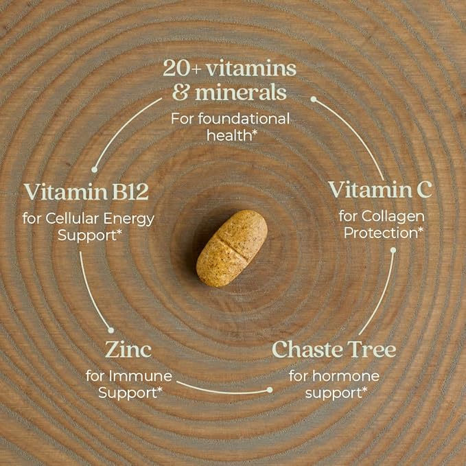 New Chapter Women's Multivitamin 40 Plus for Energy, Healthy Aging + Immune Support with 20+ Nutrients -- Every Woman's One Daily 40+, Gentle on the Stomach, 96 Count