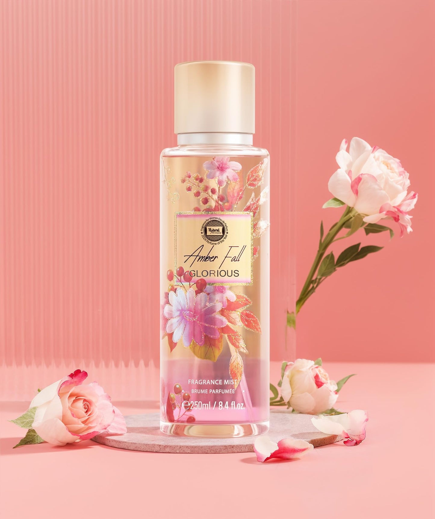 Hybrid & Company Women Amber Fall Body Fragrance Mist Brume Parfumee 250Ml