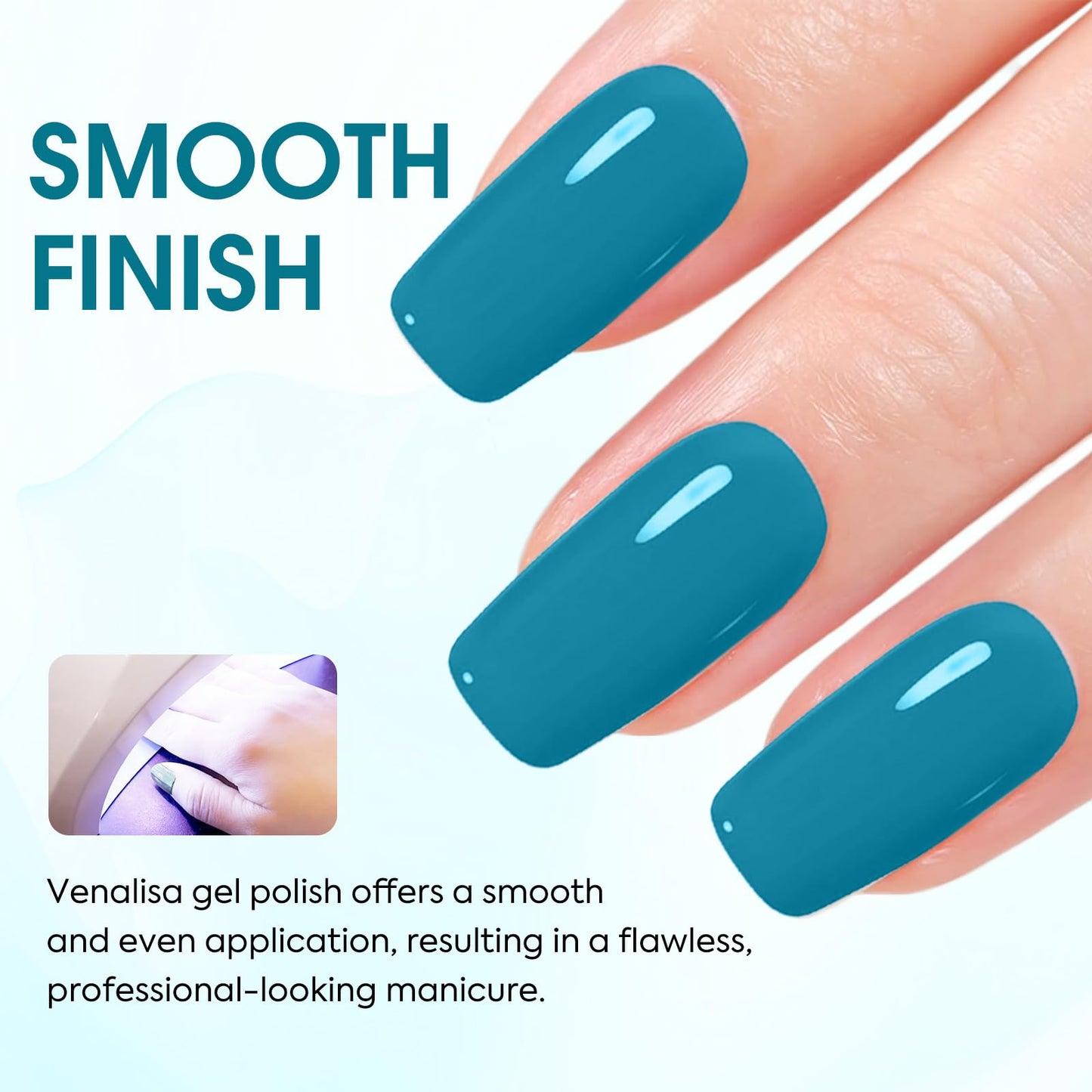 VENALISA Green Gel Nail Polish 1 Pcs 12ml Dark Green Color Gel Polish Soak Off UV Salon Manicure DIY at Home Nail Art For Girls