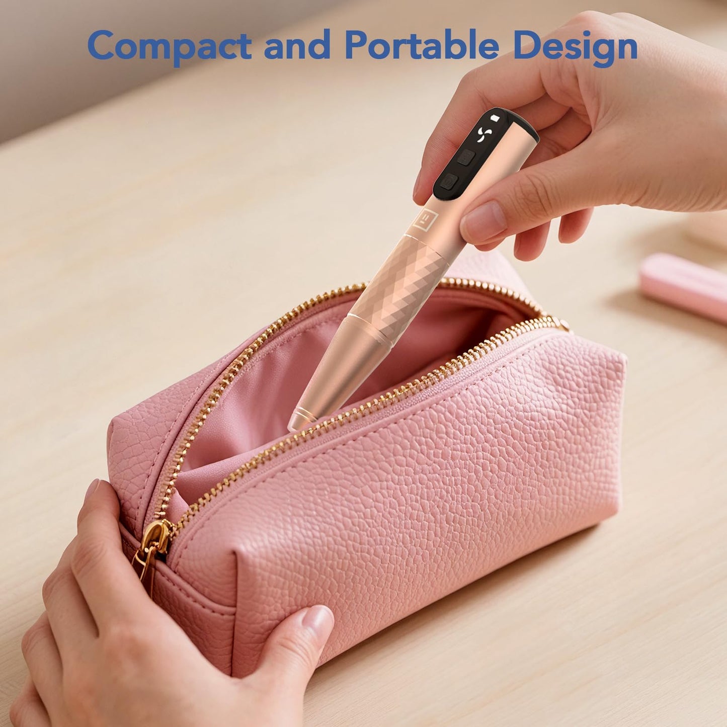Mfish Professional Nail Drill Kit, Electric Nail File for Acrylic/Gel Nails,12 Bits, Adjustable Speeds, Portable Cordless Electr