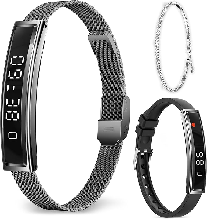 Fitoncloud Smartwatch for Women Men, Ultralight Smart Bracelet with Heart Rate/Blood Oxygen/Sleep Monitor/Pedometer,12 Spo...