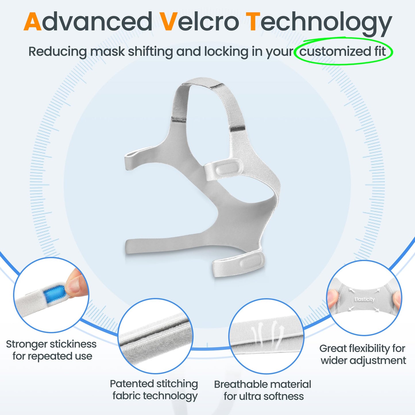 Replacement for Wisp Frame System - Includes Headgear, Frame & Tube, Snug-Fit & Leak-Free Replacement CPAP Supplies - Nasal Mask Not Included