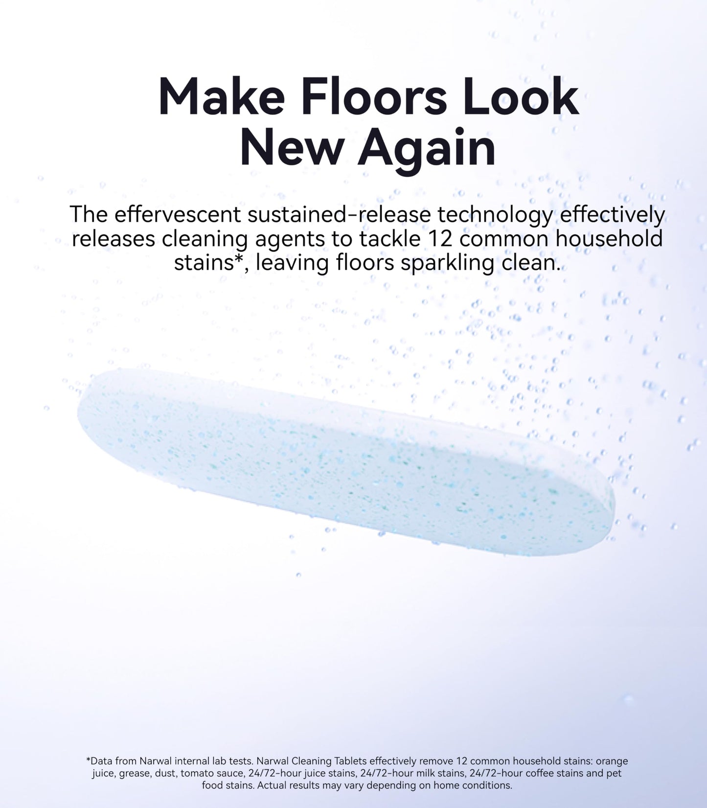 NARWAL Robot Vacuum and Mop Floor Cleaning Tablets (Model: for Freo Pro | Freo X10 Pro)